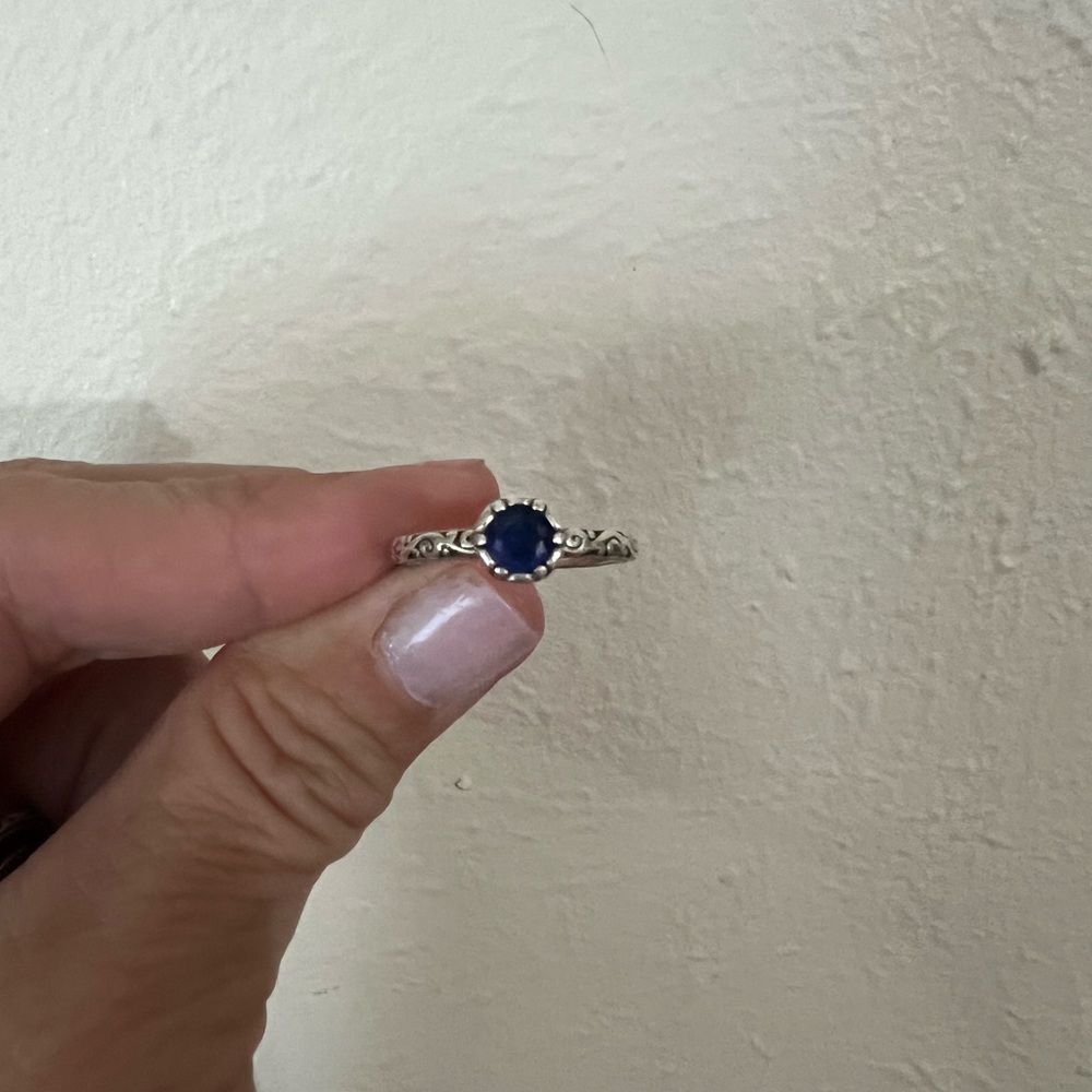 James Avery cherished birthstone blue sapphire September 6.5 - Picture 3 of 4